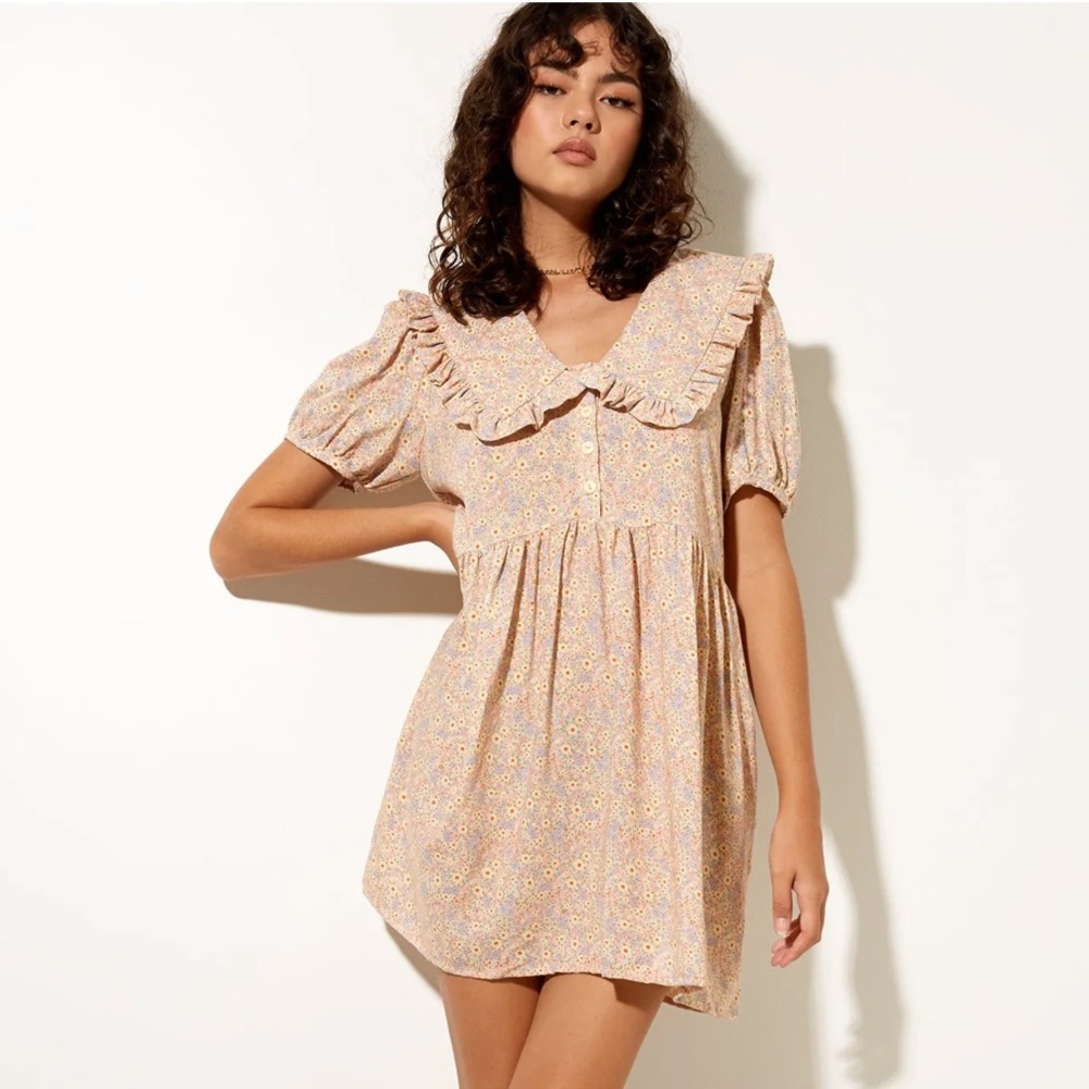 Madsen Skater Dress in 70's Prairie Girl Floral Medium